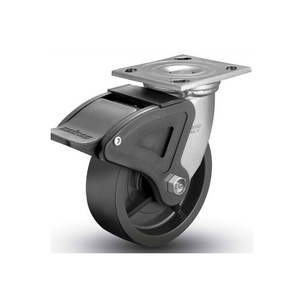 Colson Colson 4 Series Swivel Plate Caster 4.06109.839 BRK4 Polyolefin With Brake 6" Dia. 700 Lb. 4.06109.839 BRK4 - main